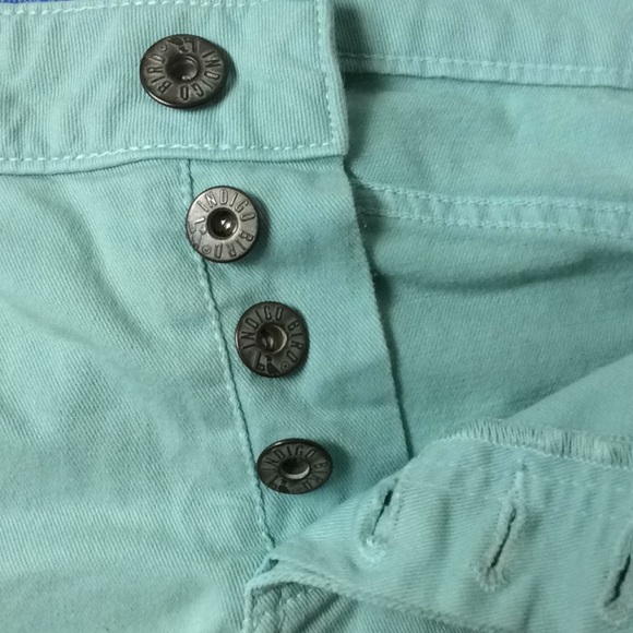 Indigo Bird Denim Cutoff Fringe Shorts Size 2 - Picture 6 of 6